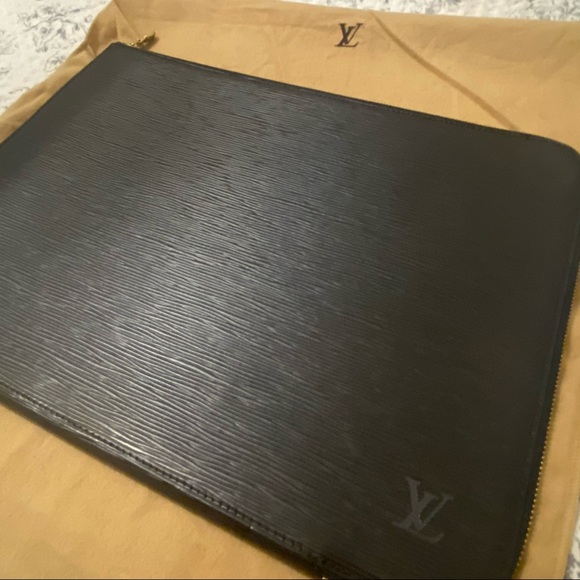 Louis Vuitton Noir Epi Poche Documents Briefcase. Never used! - Picture 6 of 10